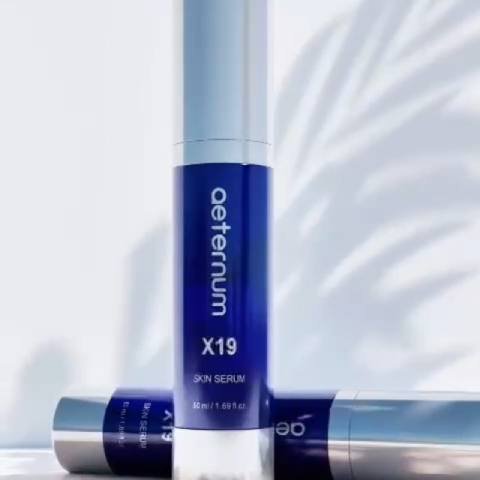 Aeternum X19 Serum action on skin elasticity, hydration layers, and anti-aging support